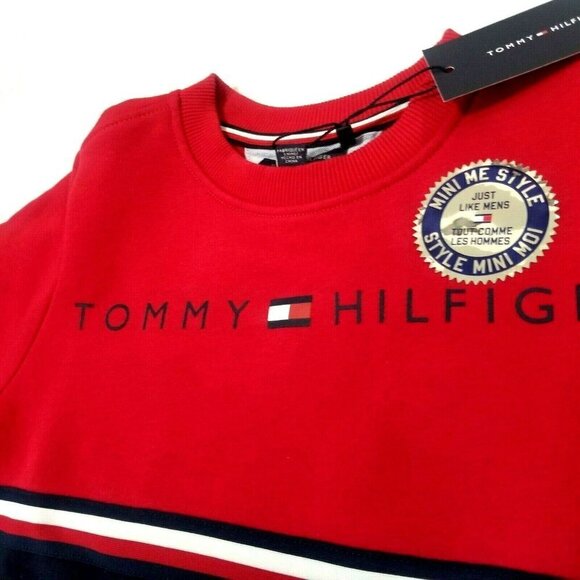 Tommy Hilfiger Boys Sweatshirt Pullover Cotton - Picture 7 of 7
